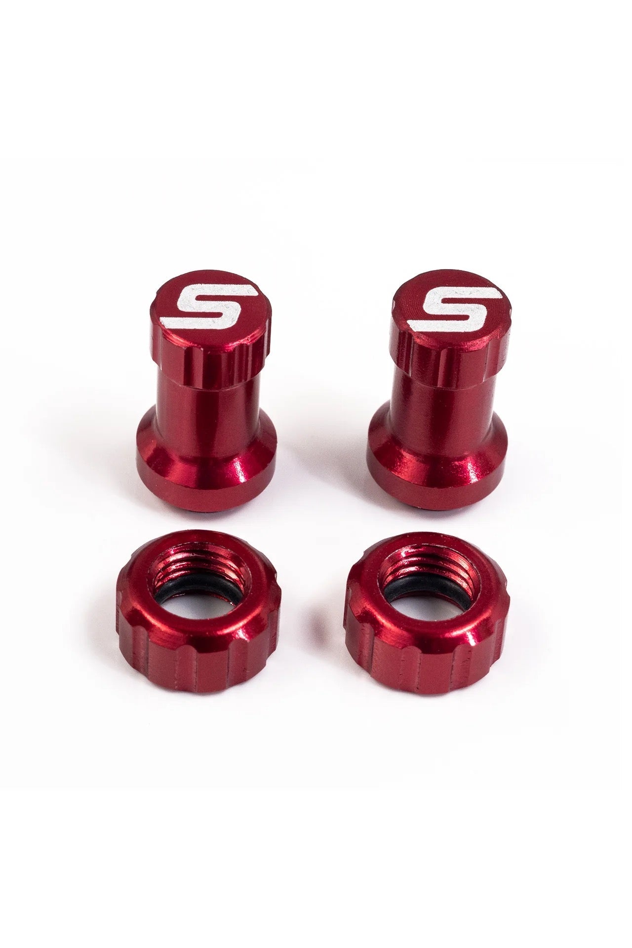 STAN'S TUBELESS VALVE COLOR KIT, RED