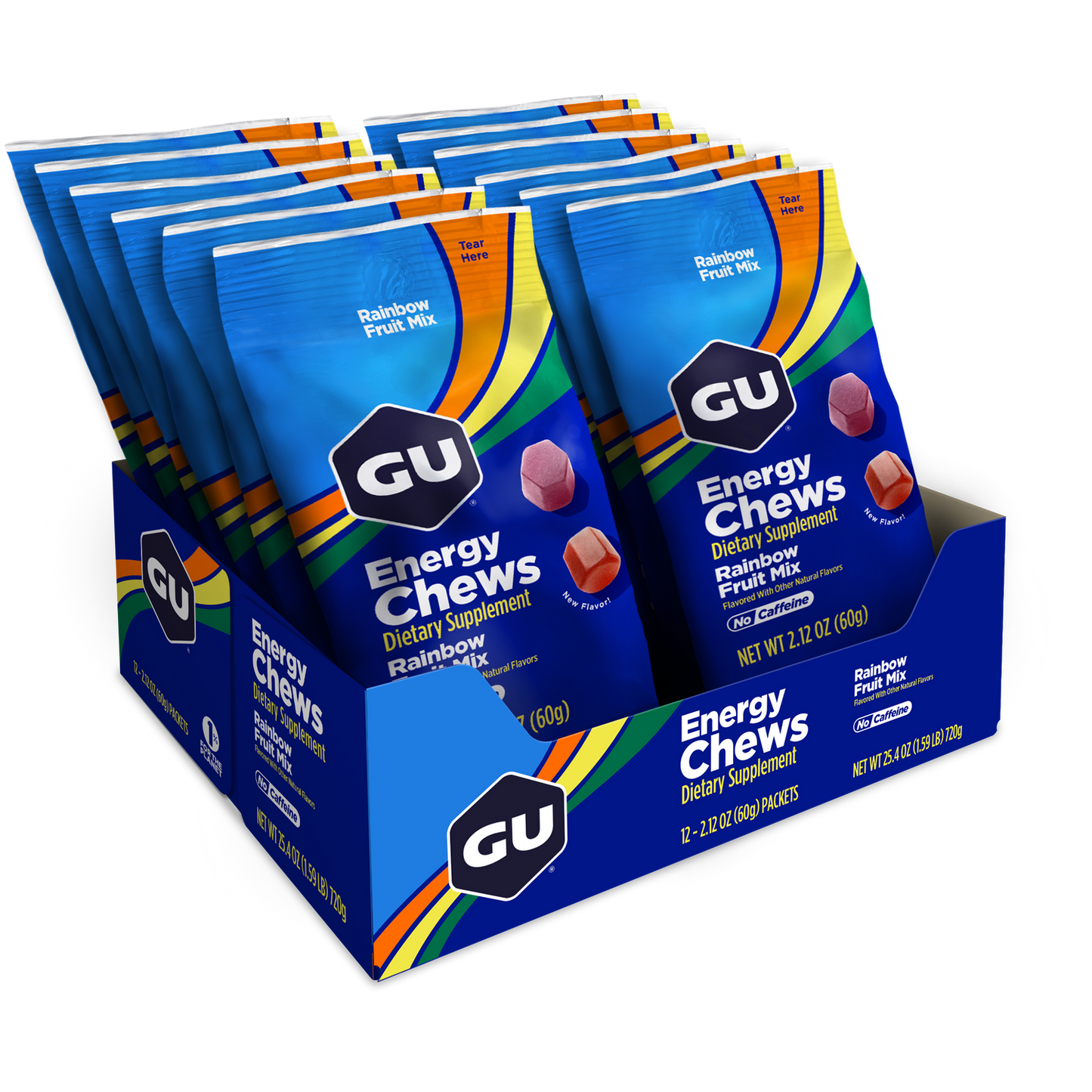 GU Energy Chews Rainbow (60 g)