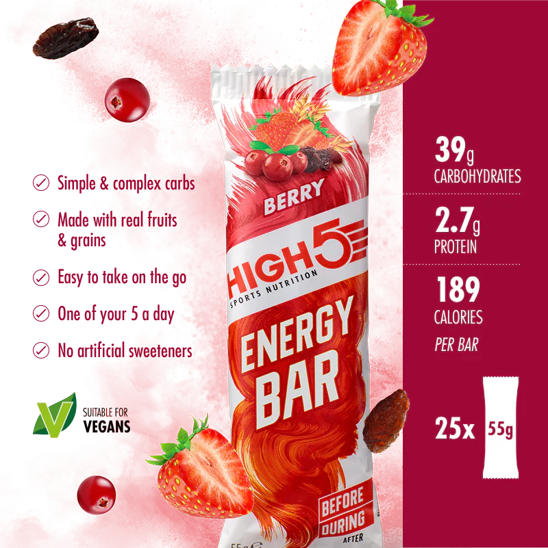 High5 Energibar Berry 55 g Datovare