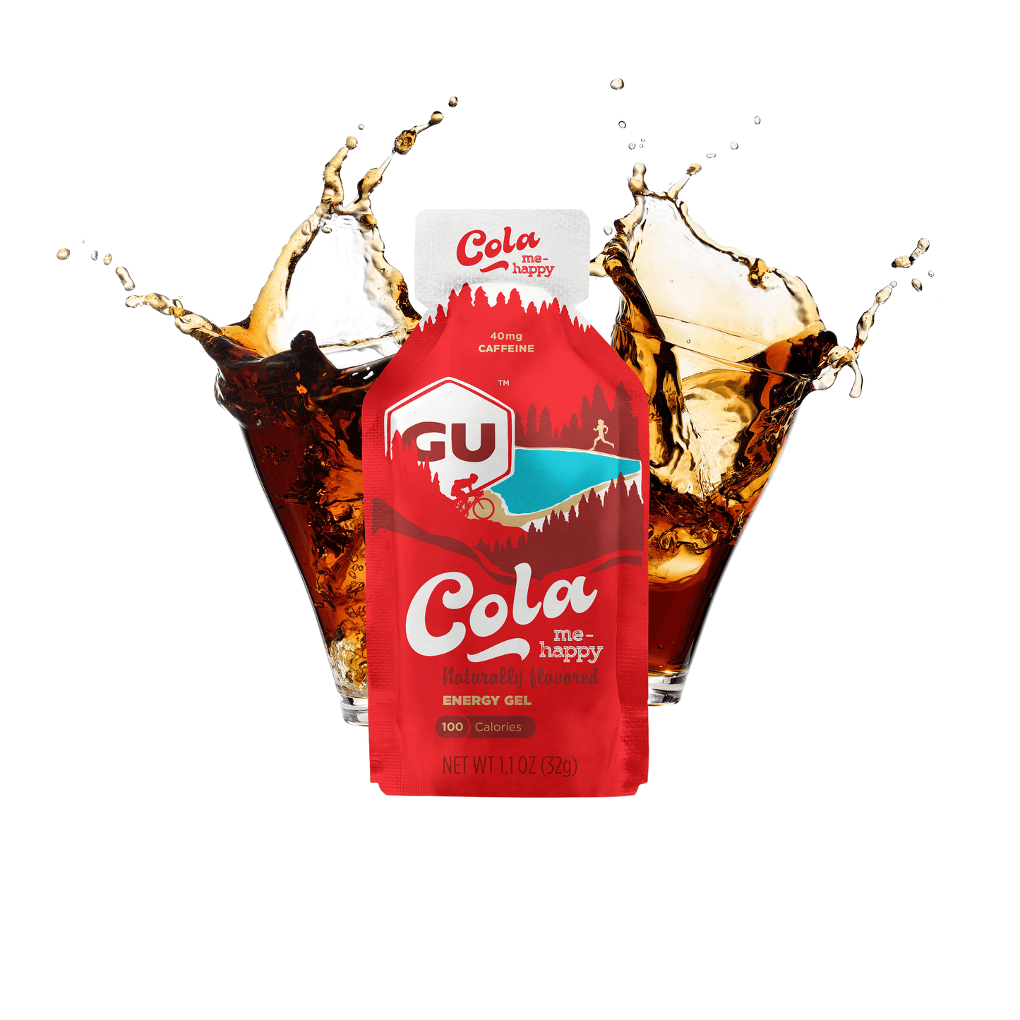 GU Energy Energigel Cola Me Happy med koffein (24 x 32g) DATOVARE