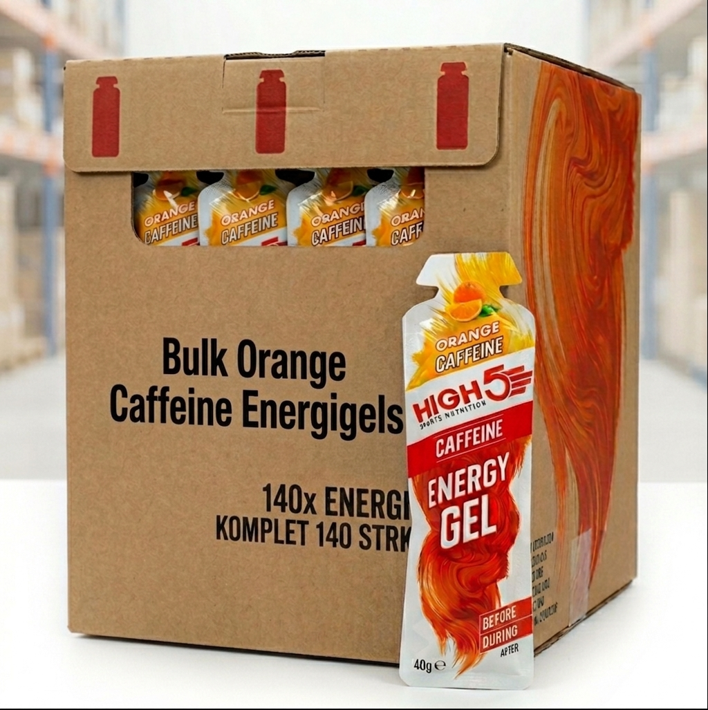 High5 Energigel Orange Caffeine 40 g x 140 stk. DATOVARE kasse