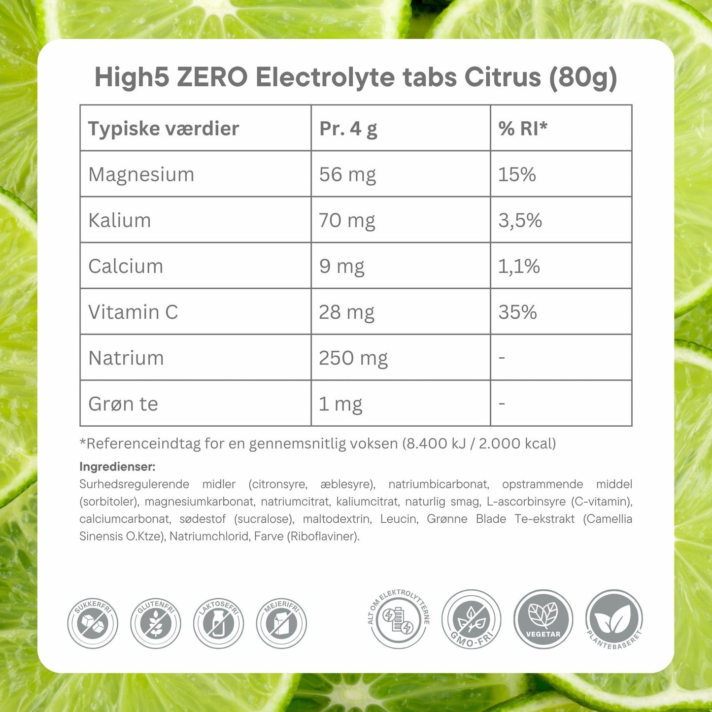 High5 Elektrolyttabs ZERO Citrus (20 tabs)