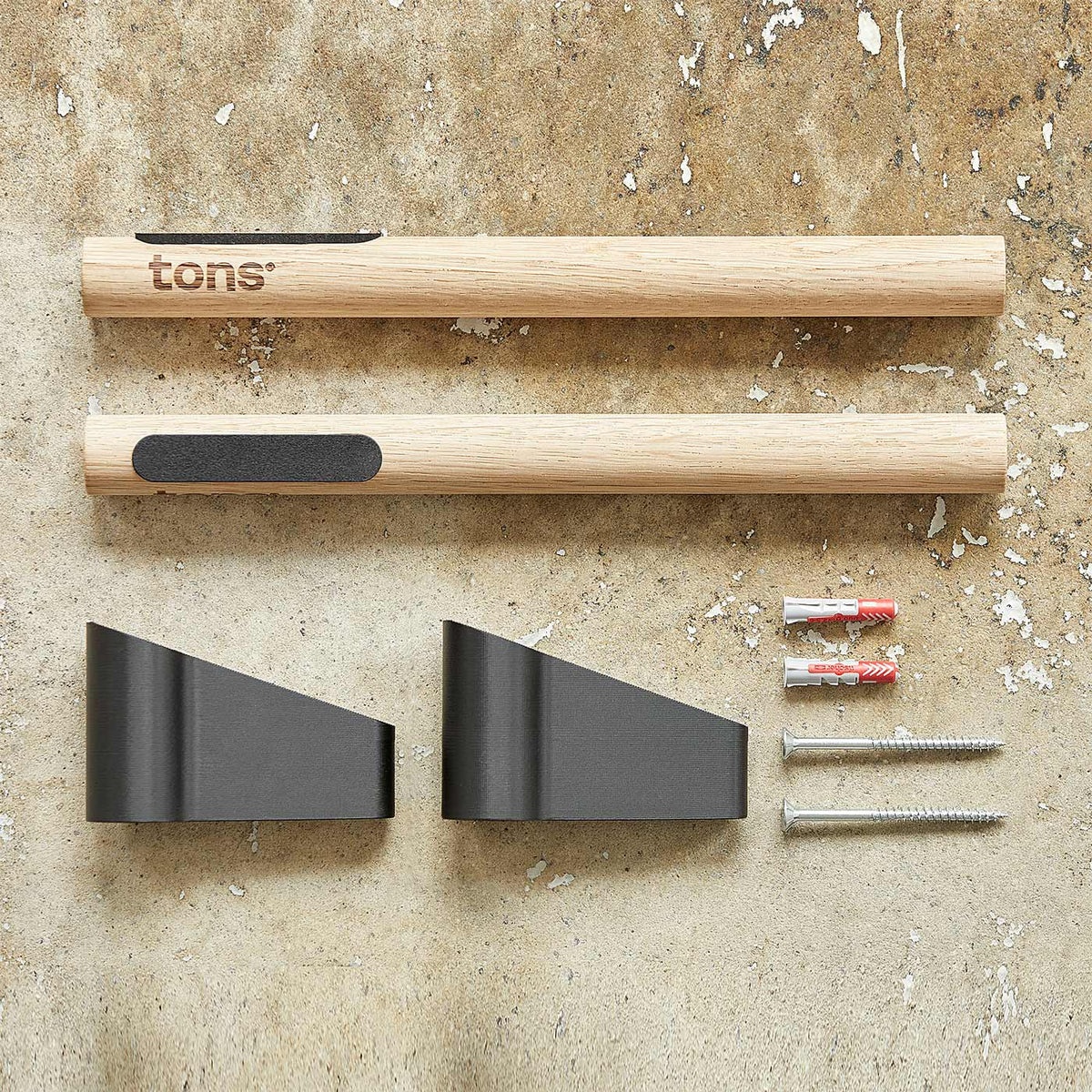 Tons Studio Wall Mount Matt Black (32cm)