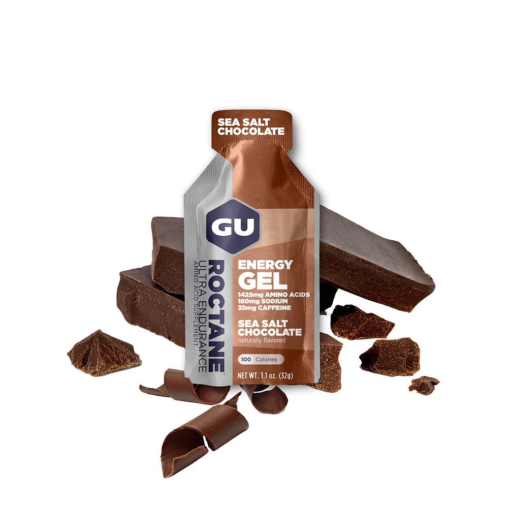 GU Energy Energigel Roctane Sea Salt Chocolate med koffein (24x32g)