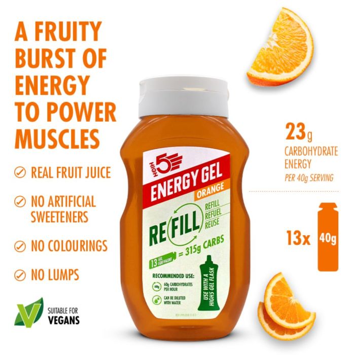 High5 Energigel Refill Orange 550g
