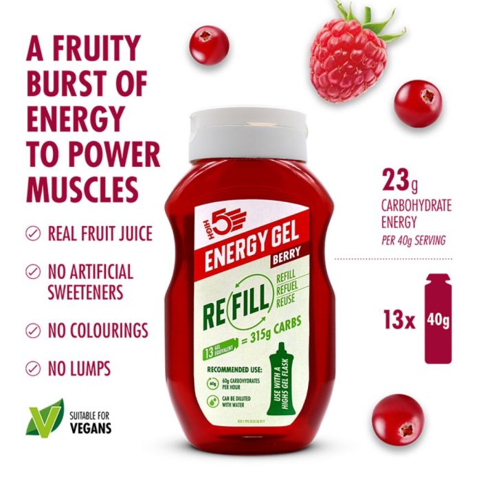 High5 Energigel Refill Berry 550g