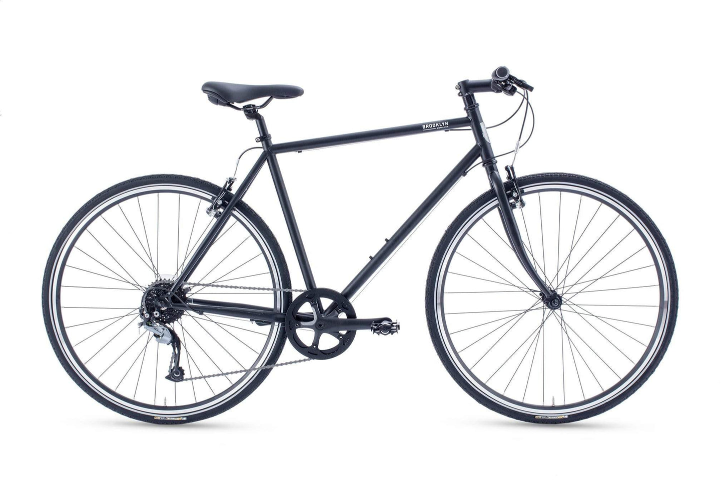 Roebling Hybrid Bike | Roebling Hybrid Commuter Bicycle Matte Black / 15/XS 9-ROE-MB-15