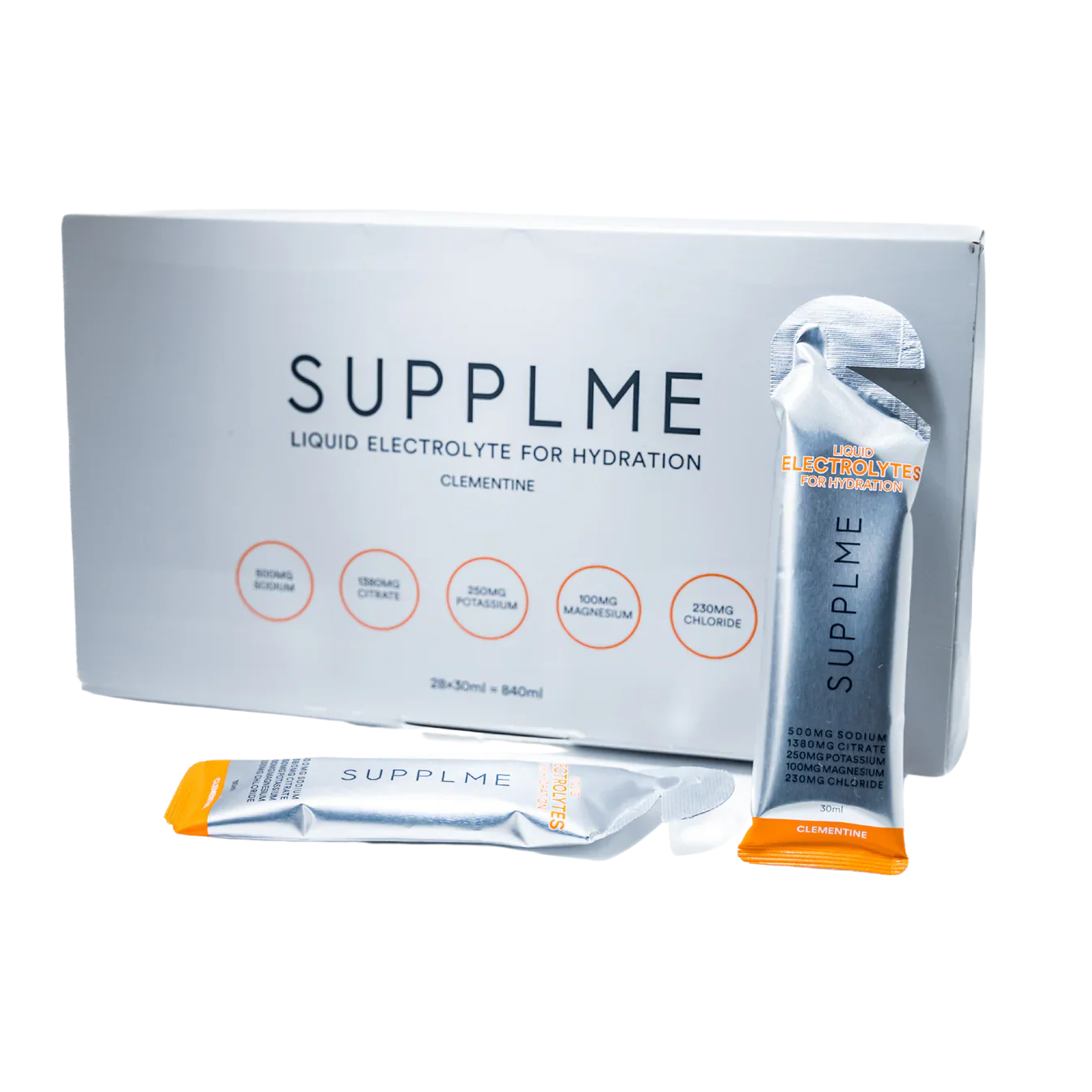 SupplMe Liquid Elektrolytter 30 ml (box med 28 stk)