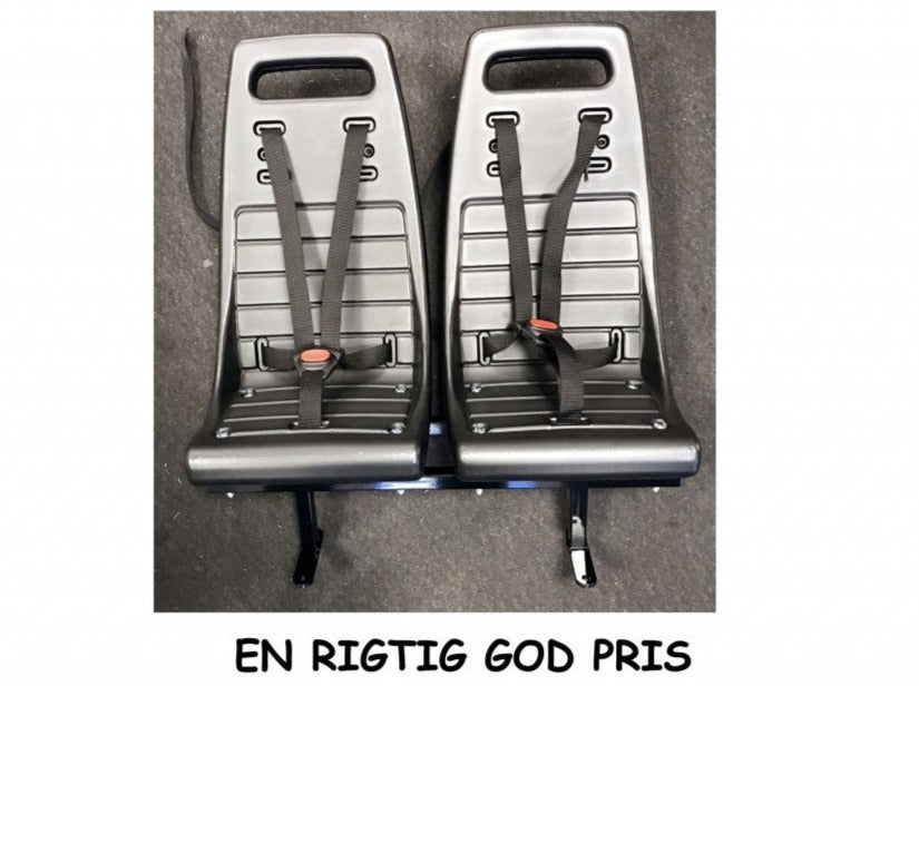 Winther Cargoo 2 Bagsæder Inkl. Konsol - Bagsæder - Sort