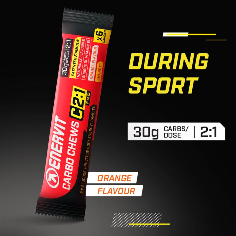 Enervit C2:1 Carbo Chews Orange (3x34g)