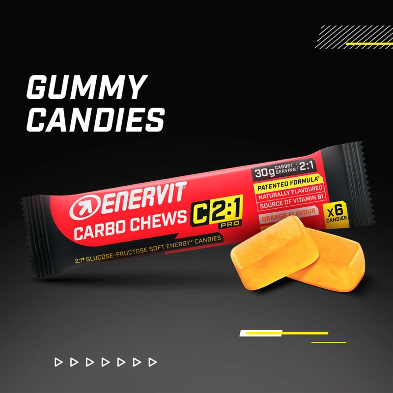 Enervit C2:1 Carbo Chews Orange (3x34g)