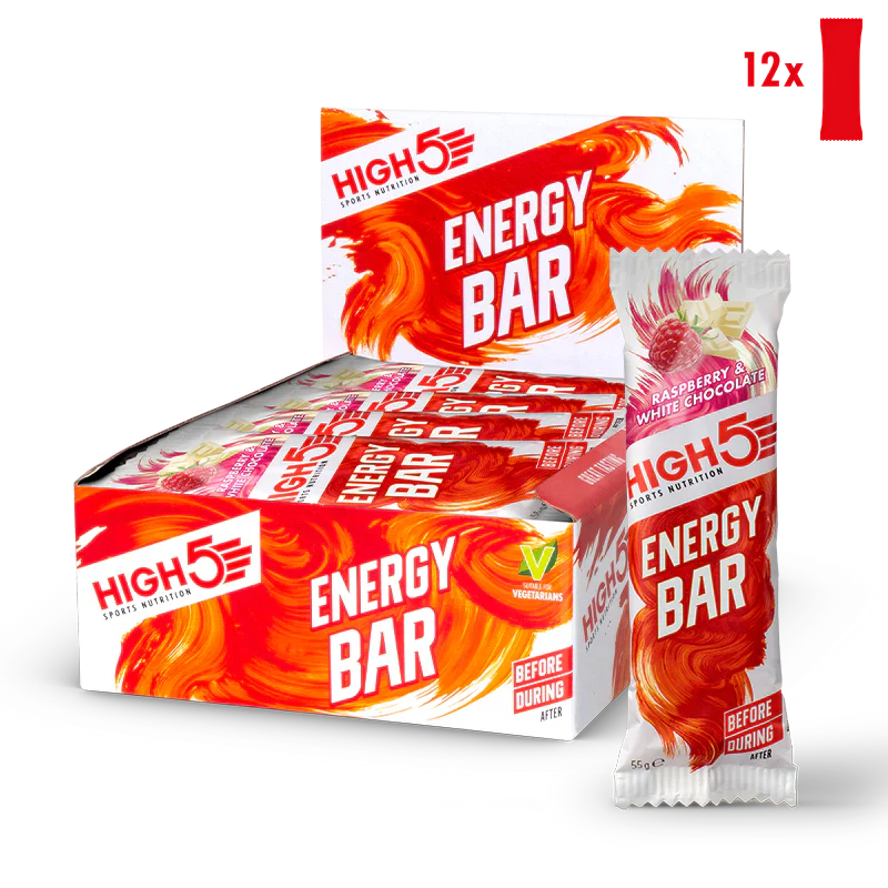 High5 Energibar Raspberry & White Chocolate (12 x 55g)