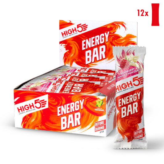 High5 Energibar Raspberry & White Chocolate (12 x 55g)