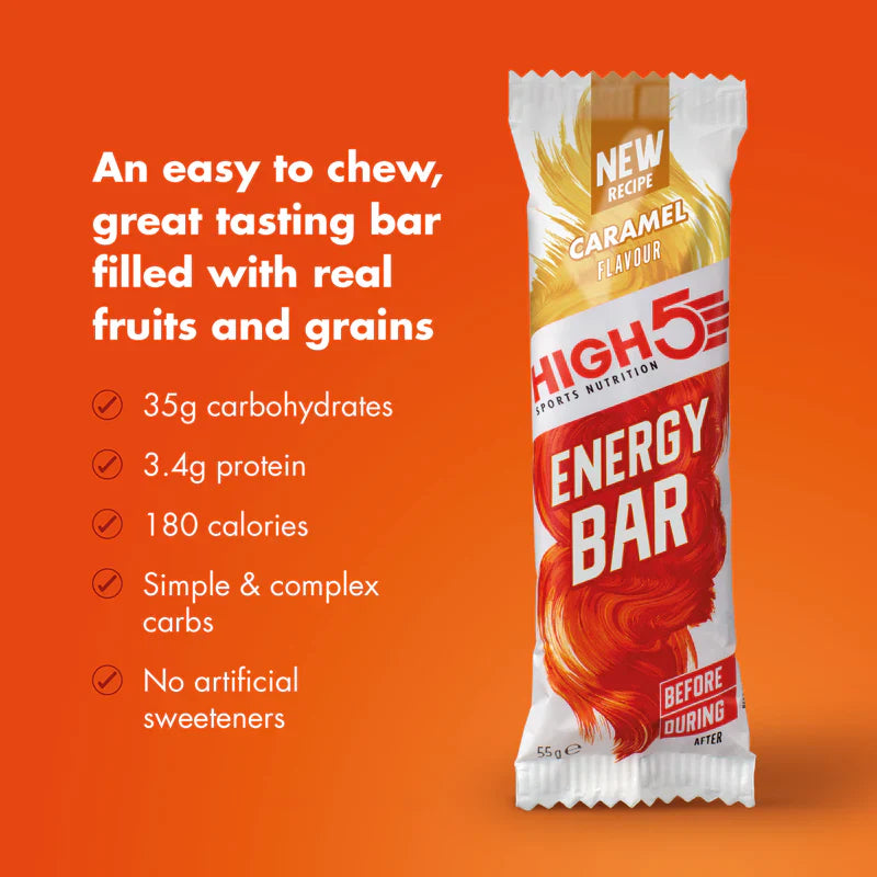 High5 Energibar Karamel (12 x 55g)