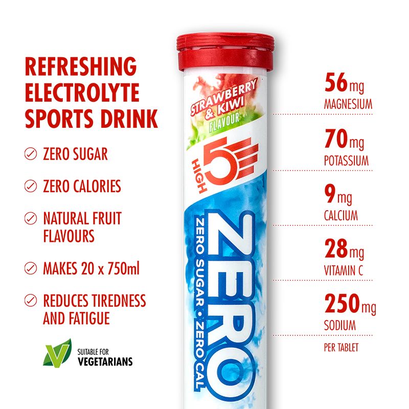 High5 Elektrolyttabs ZERO Strawberry & Kiwi (20 tabs)