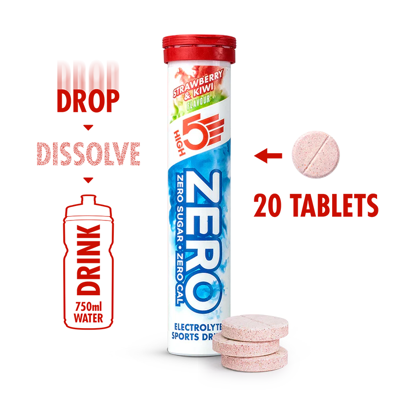 High5 Elektrolyttabs ZERO Strawberry & Kiwi (20 tabs)