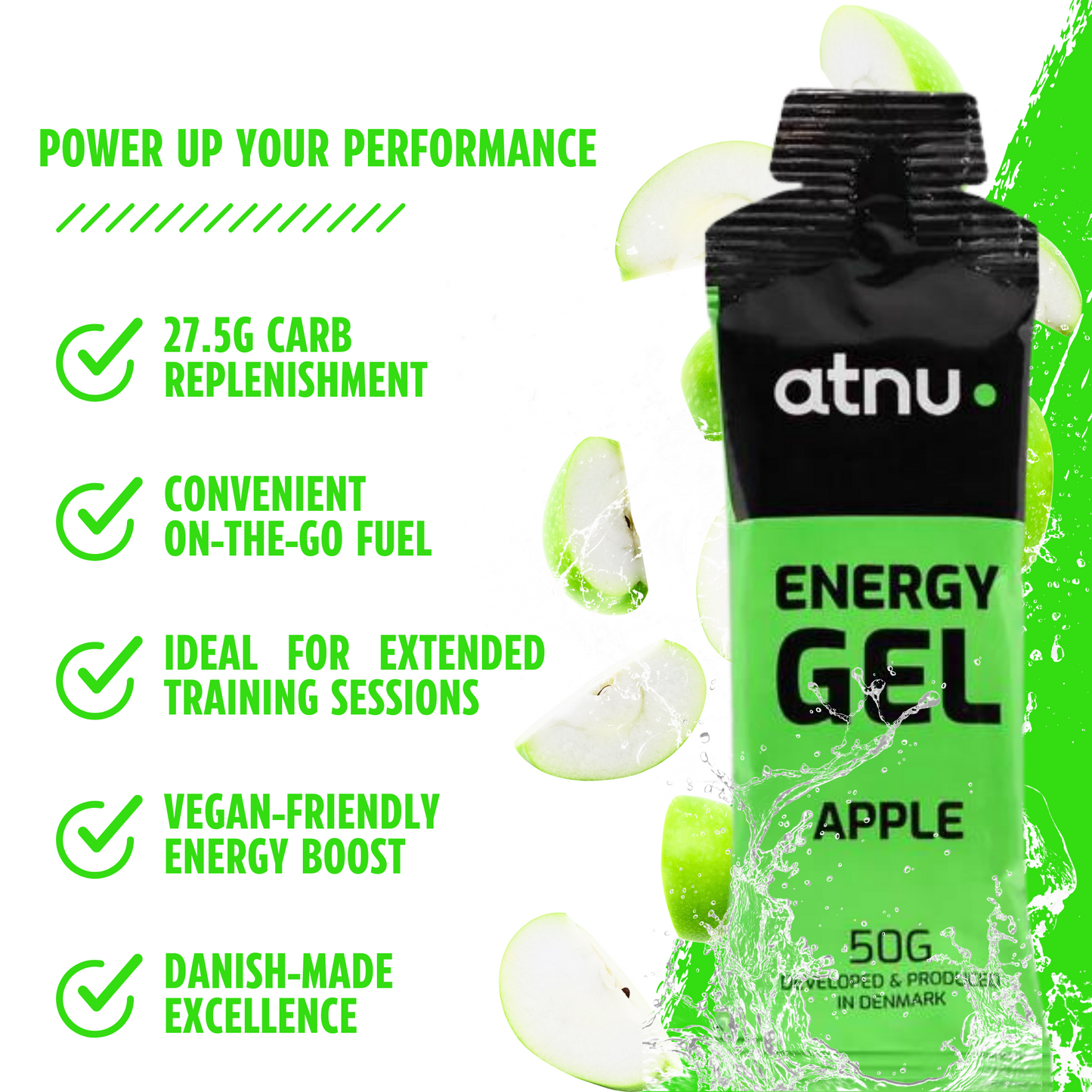 ATNU Energi gel Apple (15x50g)