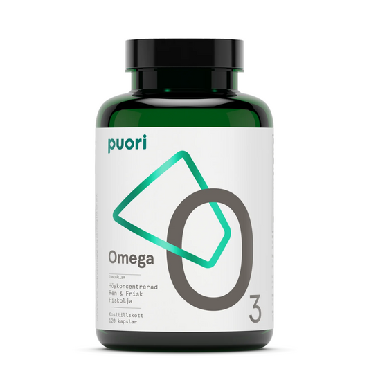 Puori Omega-3 Fiskeolie O3 (120 kapsler)