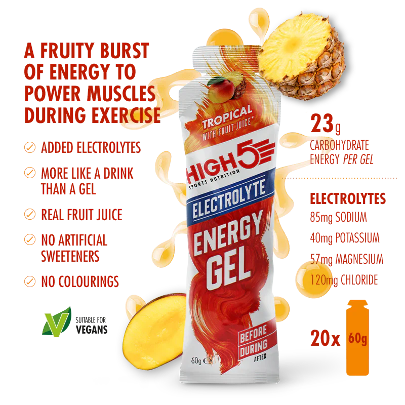 High5 Energigel Electrolyt Tropical (20x40g)