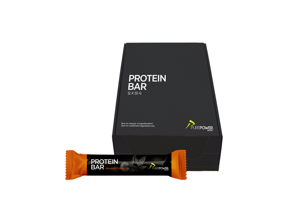 PurePower Proteinbar Orange Crunch (40g) 12 stk.