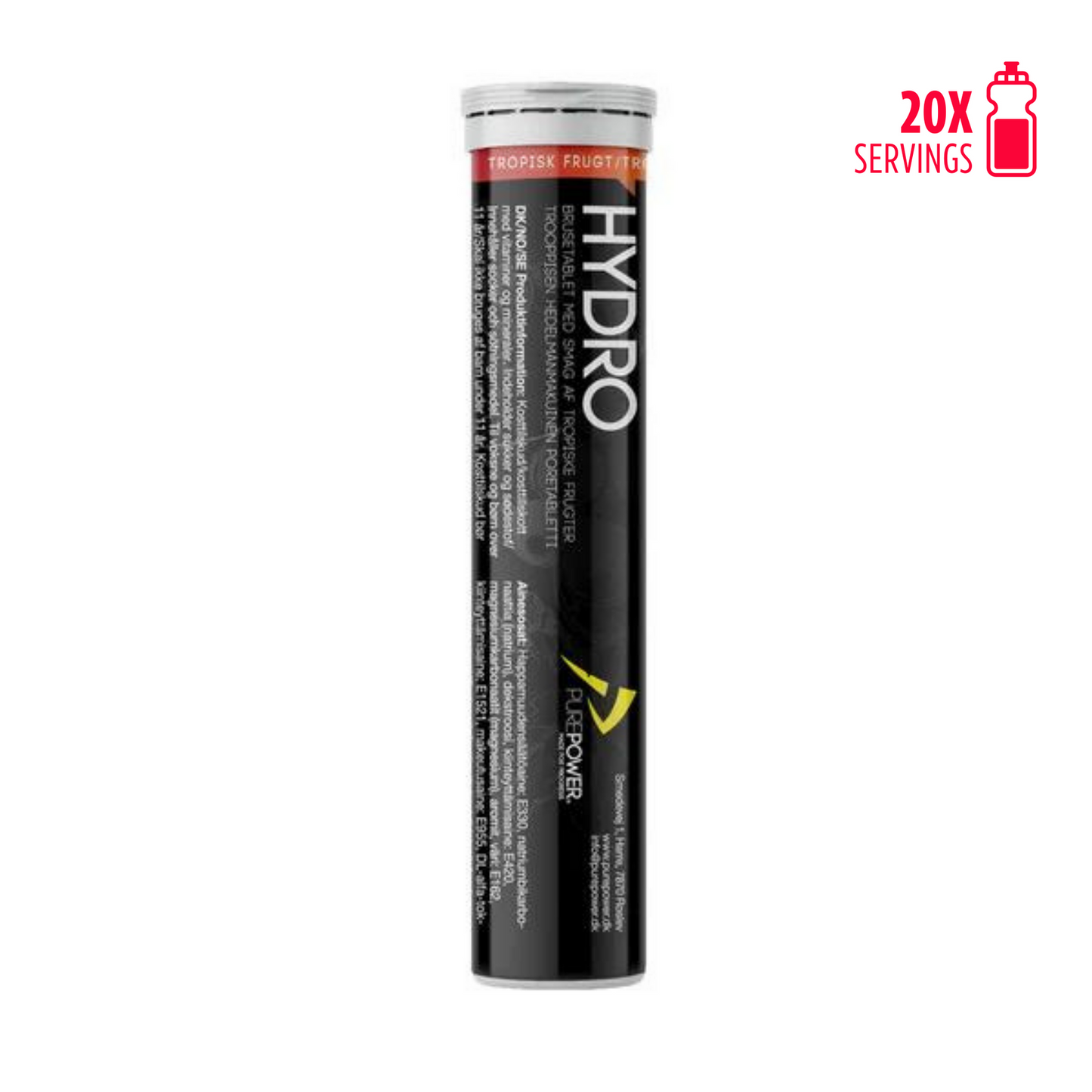 PurePower Elektrolyttabs Tropical (20 tabs) - DATOVARE