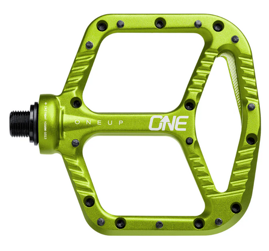 OneUp Aluminium Flat Pedals Green