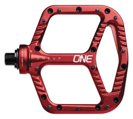 OneUp Aluminium Flat Pedals Red