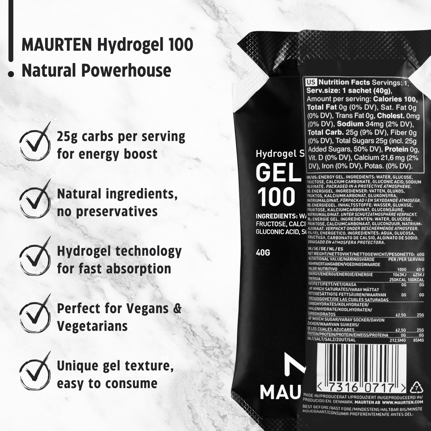 Maurten Energigel Gel 100 (48x40g) BOX