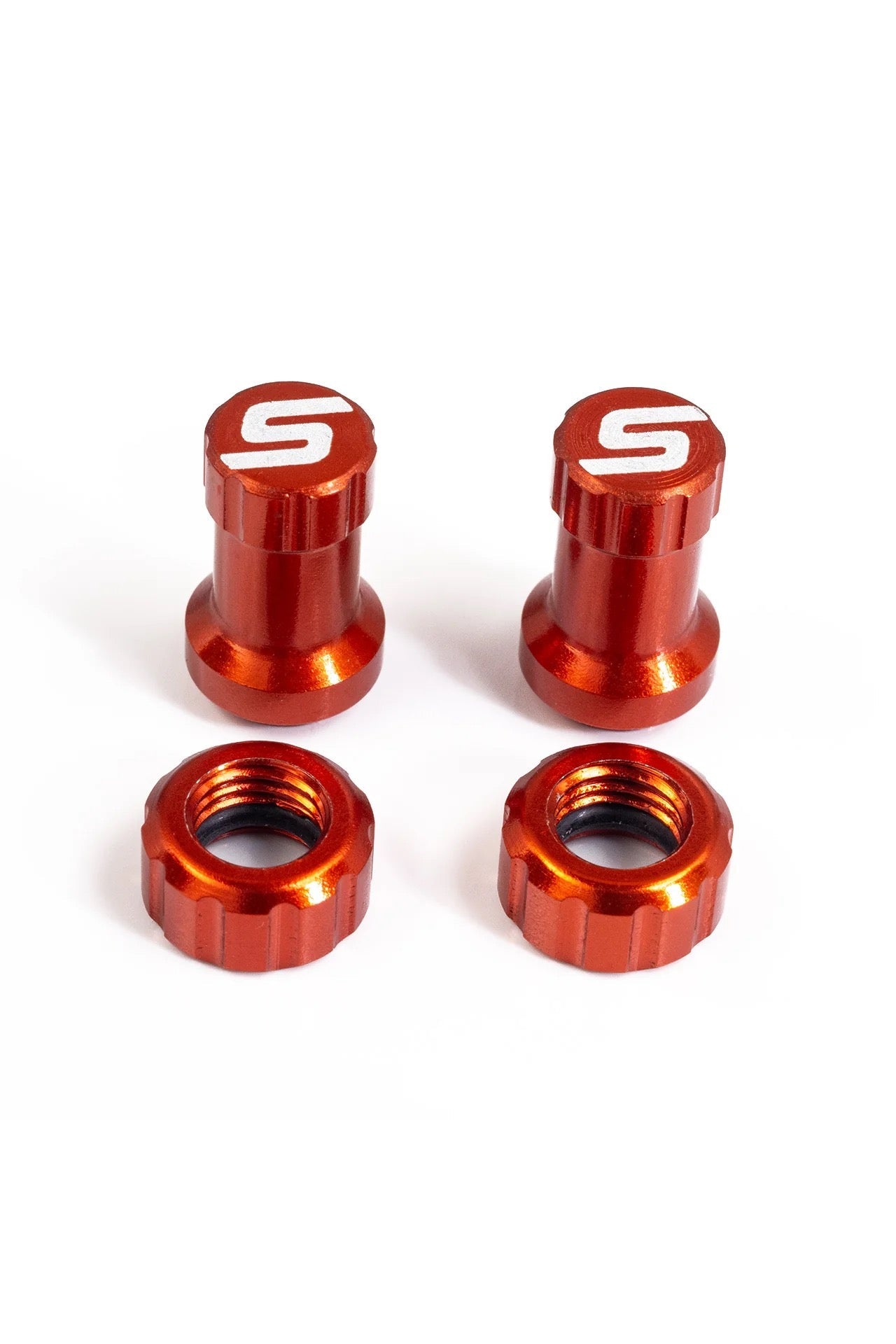 STAN'S TUBELESS VALVE COLOR KIT, ORANGE