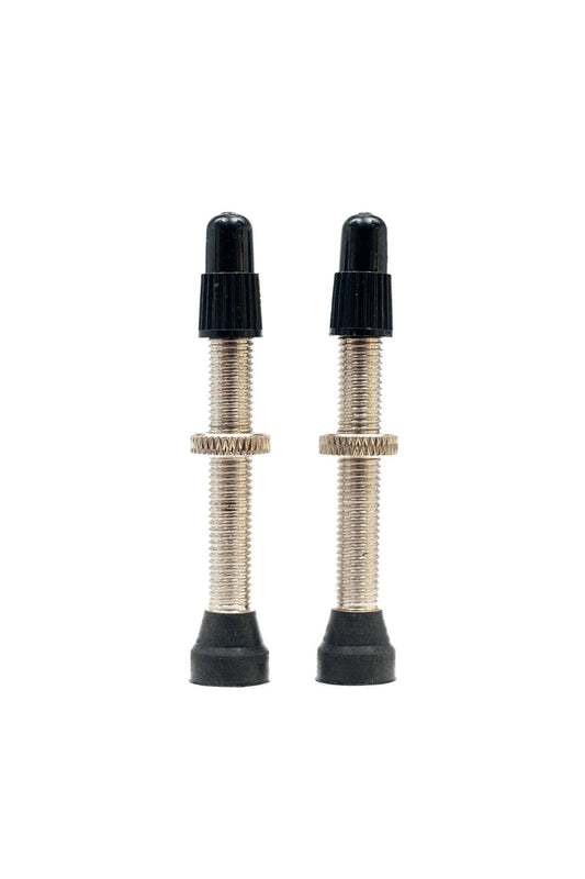 STAN'S TUBELESS UNIVERSAL VALVES, PR, MEDIUM BRASS