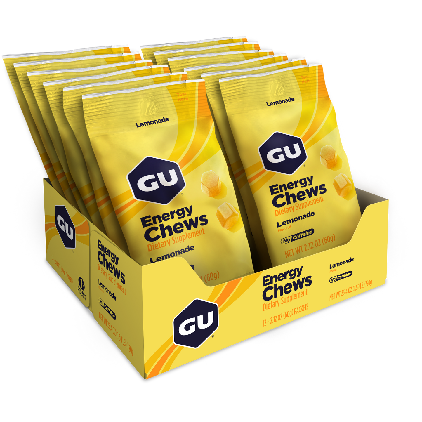 GU Energy Chews Lemonade (12 x 60g)