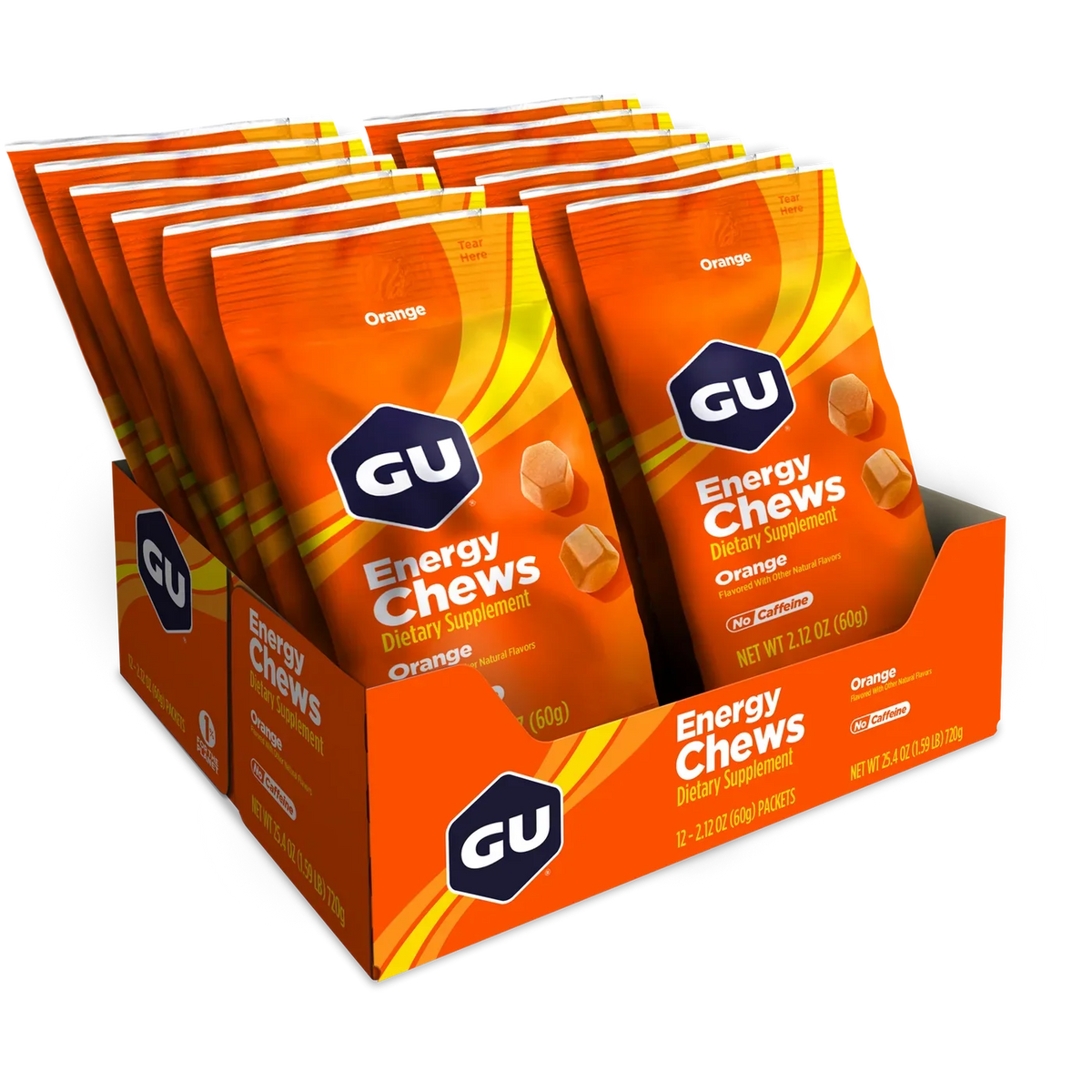 GU Energy Chews Orange (12 x 60g) DATOVARE
