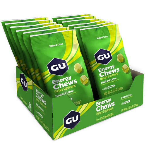 GU Energy Chews Salted Lime 12 x 60 g DATOVARE