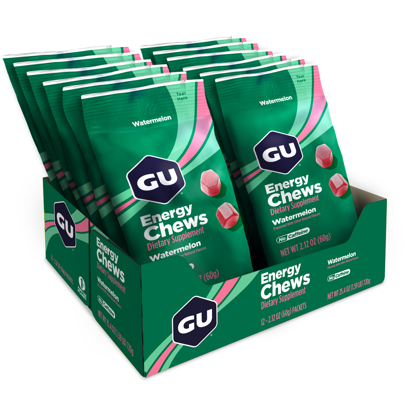 GU Energy Chews Watermelon 60g