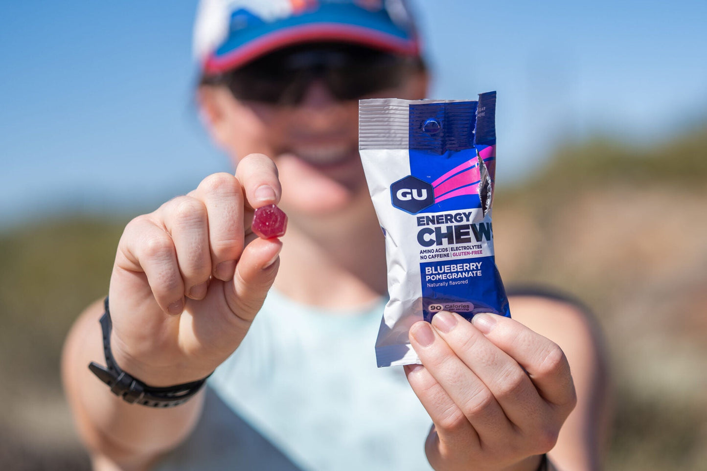 GU Energy Chews Strawberry med Koffein (12 x 60g) DATOVARE