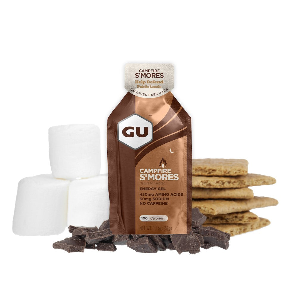 GU Energy Energigel Campfire S'mores uden koffein 32g