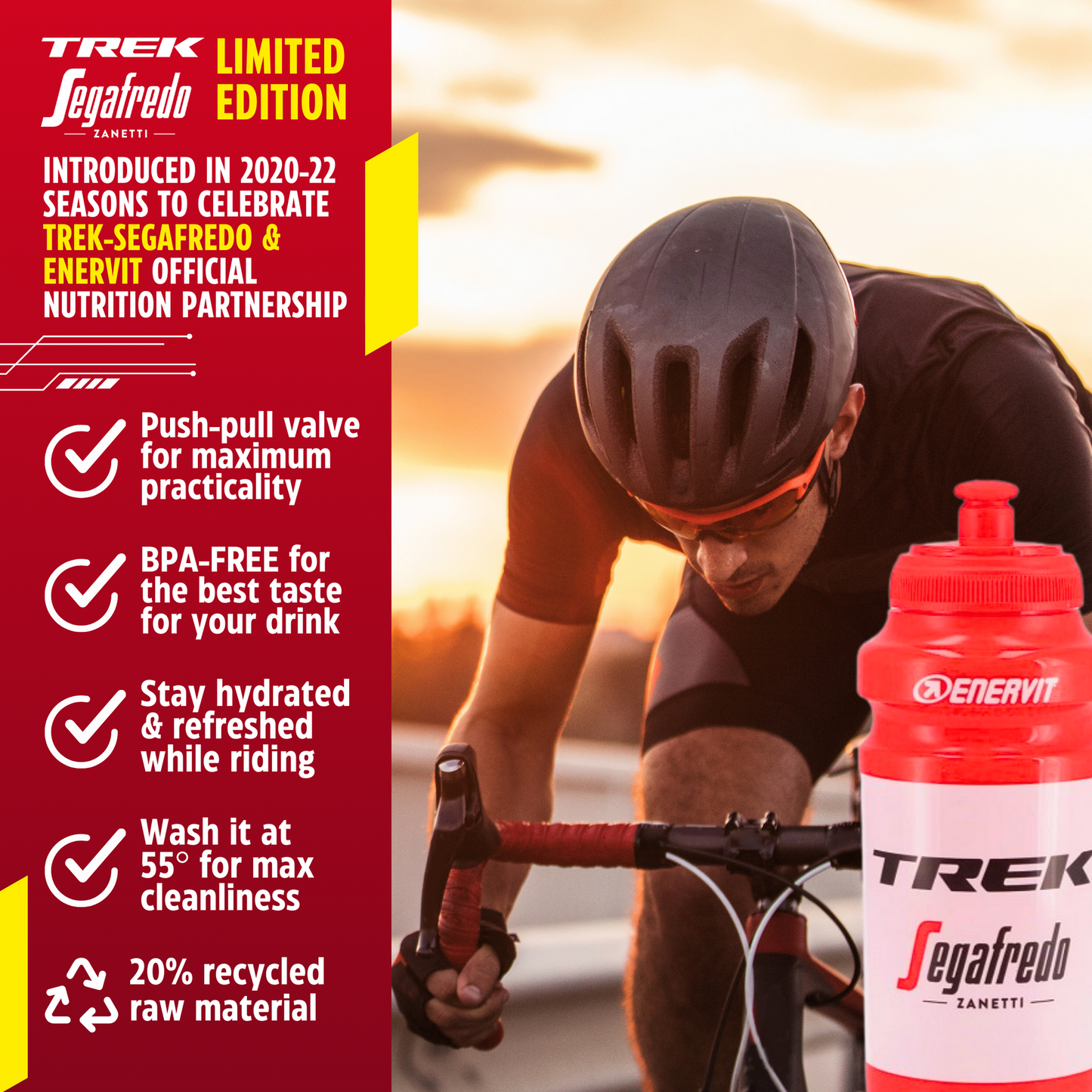 Enervit Trek Segafredo flaske 500ml
