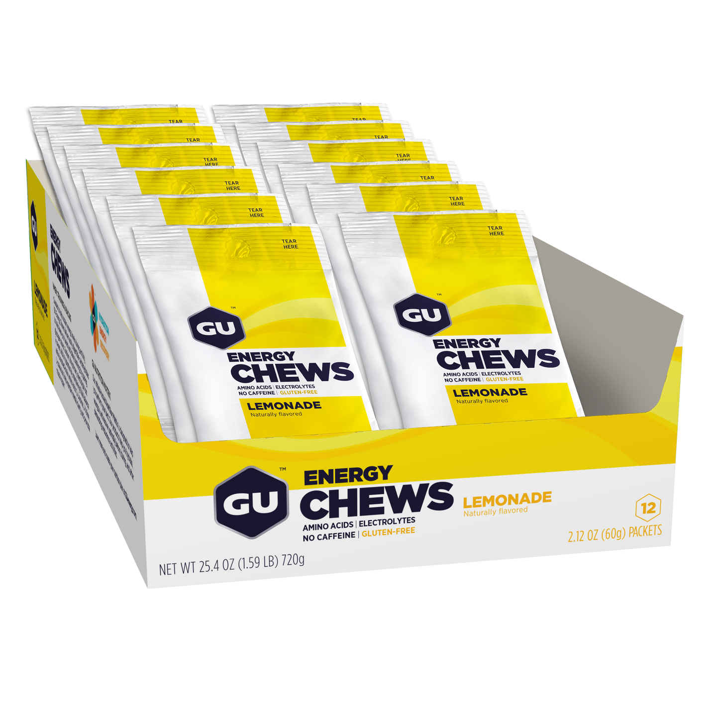 GU Energy Chews Lemonade (12 x 60g)