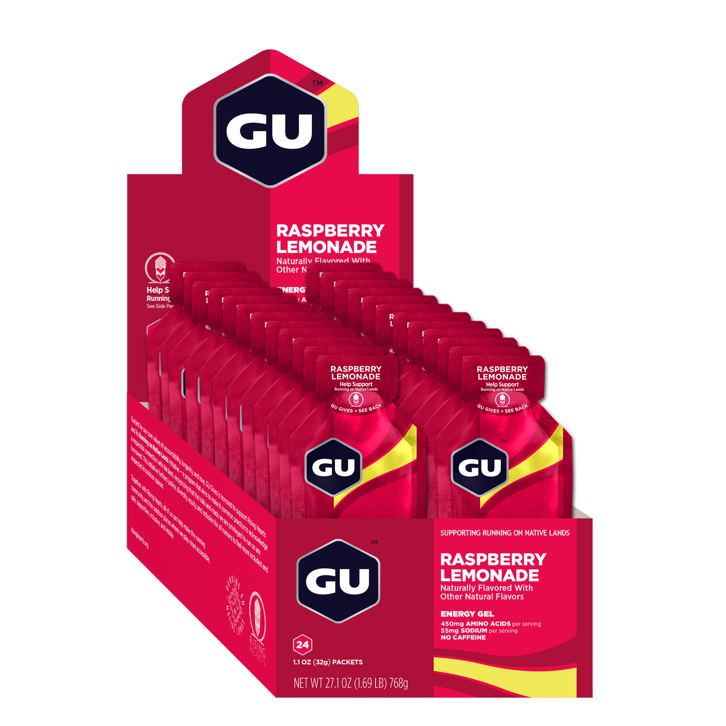 GU Energy Energigel Raspberry Lemonade (24 x 32g)