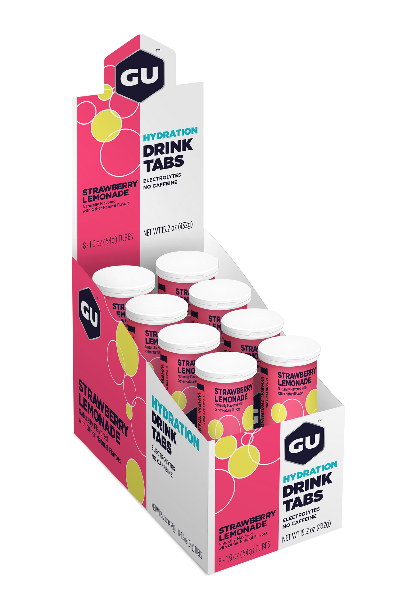 GU Energy Elektrolyttabs Strawberry Lemonade (8 x 12 tabs) DATOVARE