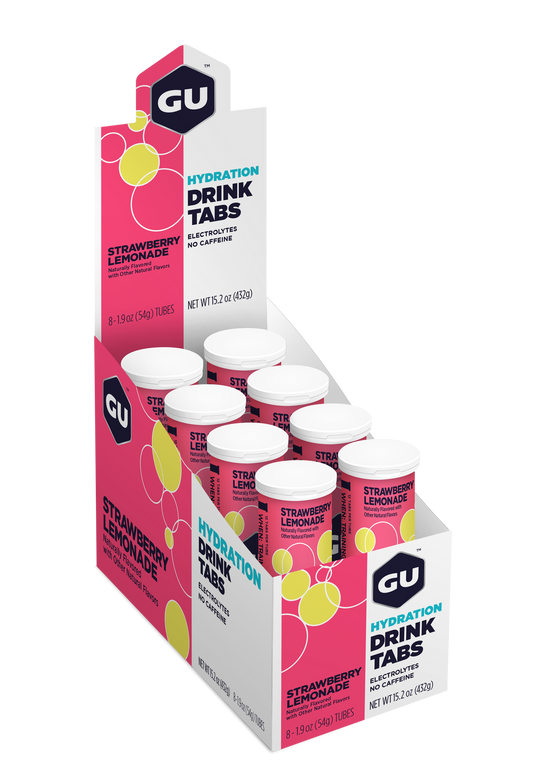 GU Energy Elektrolyttabs Strawberry Lemonade  DATOVARE (8 x 12 tabs)