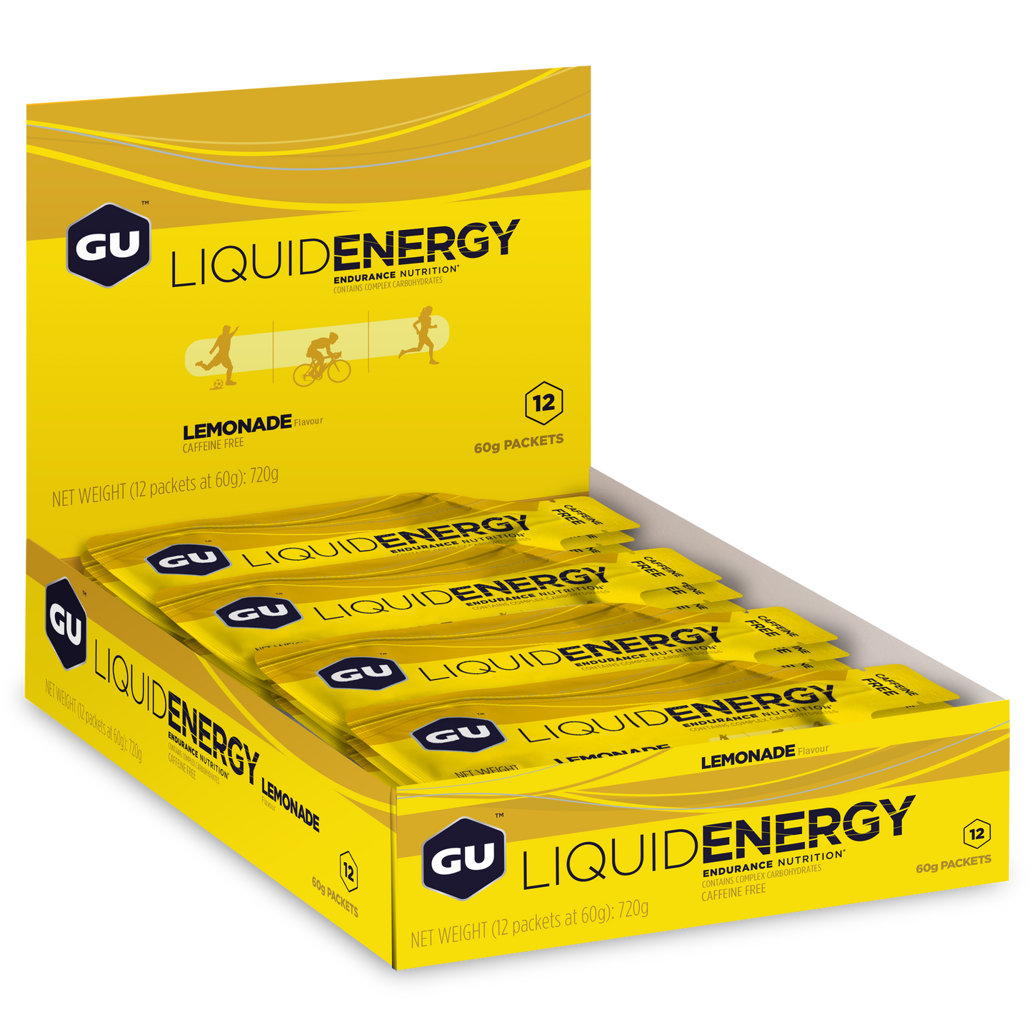 GU Energy Energigel Liquid Lemonade Isogel (12 x 60g)