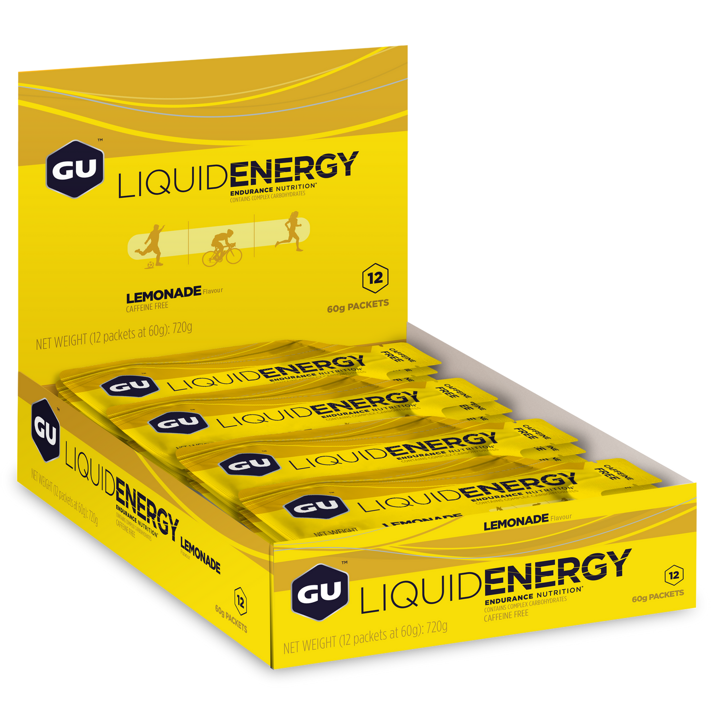 GU Energy Energigel Liquid Lemonade Isogel (12 x 60g) DATOVARE
