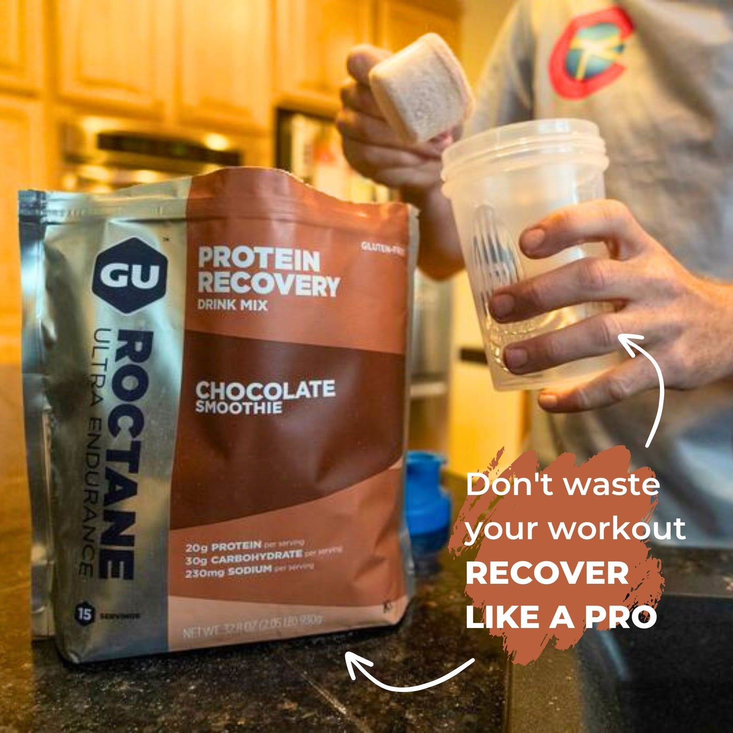 GU Energy Proteindrik Roctane Recovery Chocolate Smoothie (10 x 65g) DATOVARE