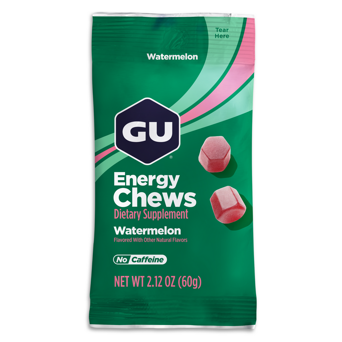 GU Energy Chews Watermelon (12 x 60g)