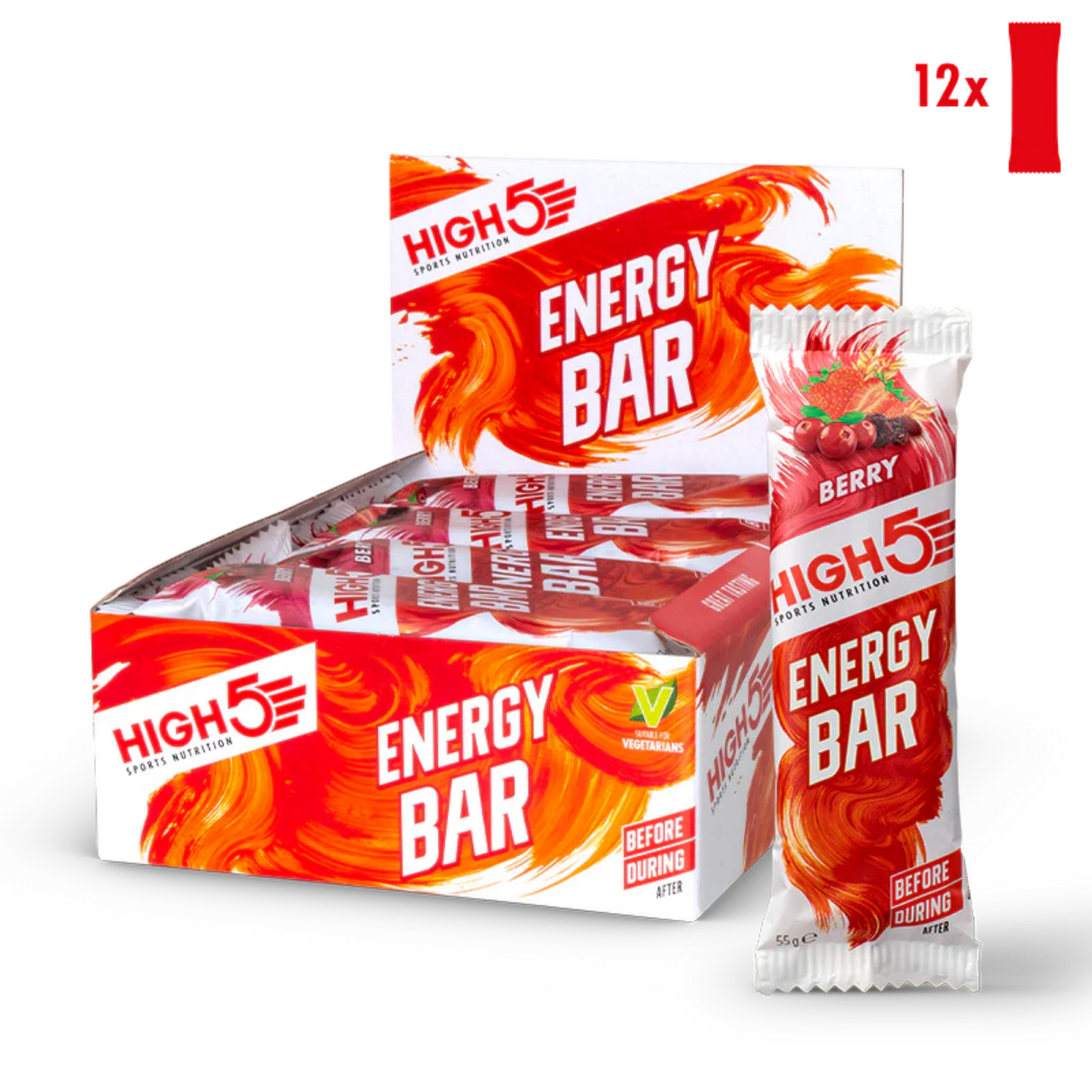 High5 Energibar Berry (12 x 55g) Datovare