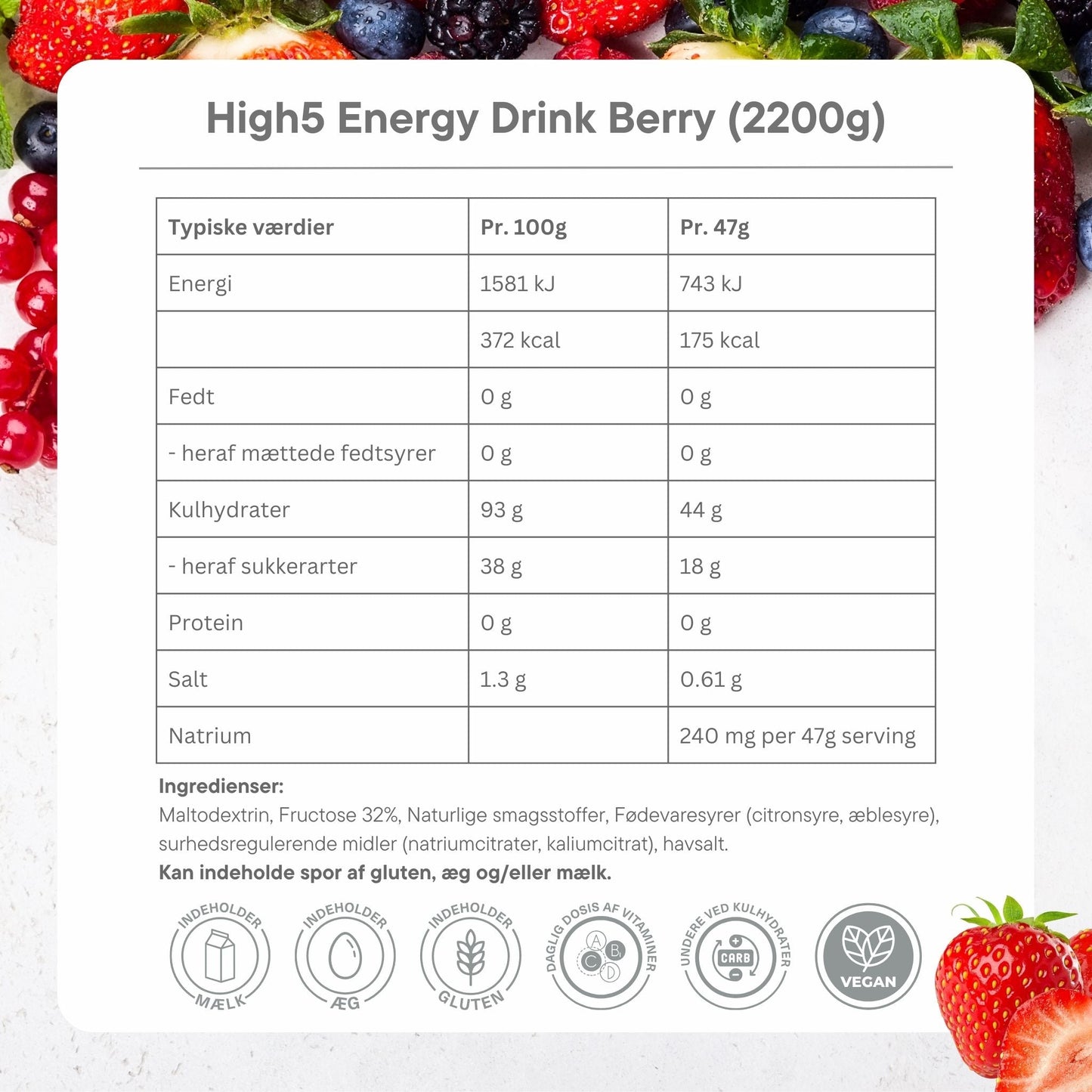 High5 Energidrik Berry (2.2 kg)