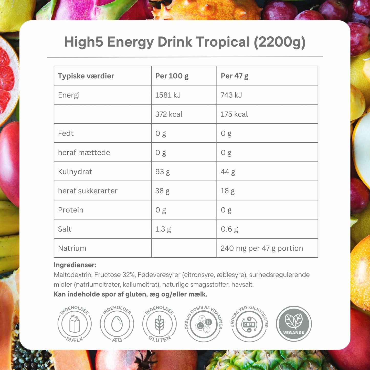 High5 Energidrik Tropical (2.2 kg)