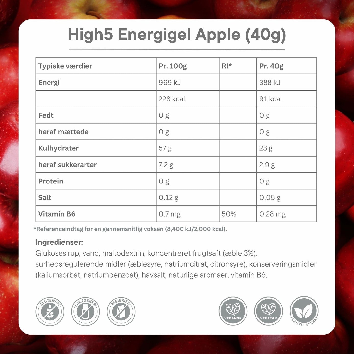 High5 Energigel Mixed Flavors box (20x40g) Datovare