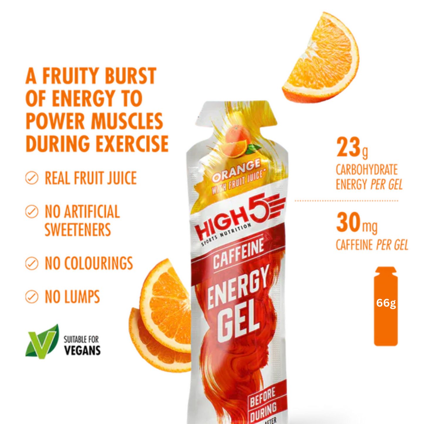 High5 Energigel Caffeine Orange (20x40g)